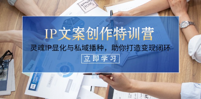 （14330期）IP文案创作特训营，灵魂IP显化与私域播种，助你打造变现闭环（14节课）