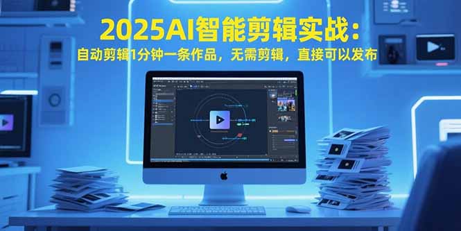 （15504期）2025AI智能剪辑实战：自动剪辑1分钟一条作品，无需剪辑，直接可以发布