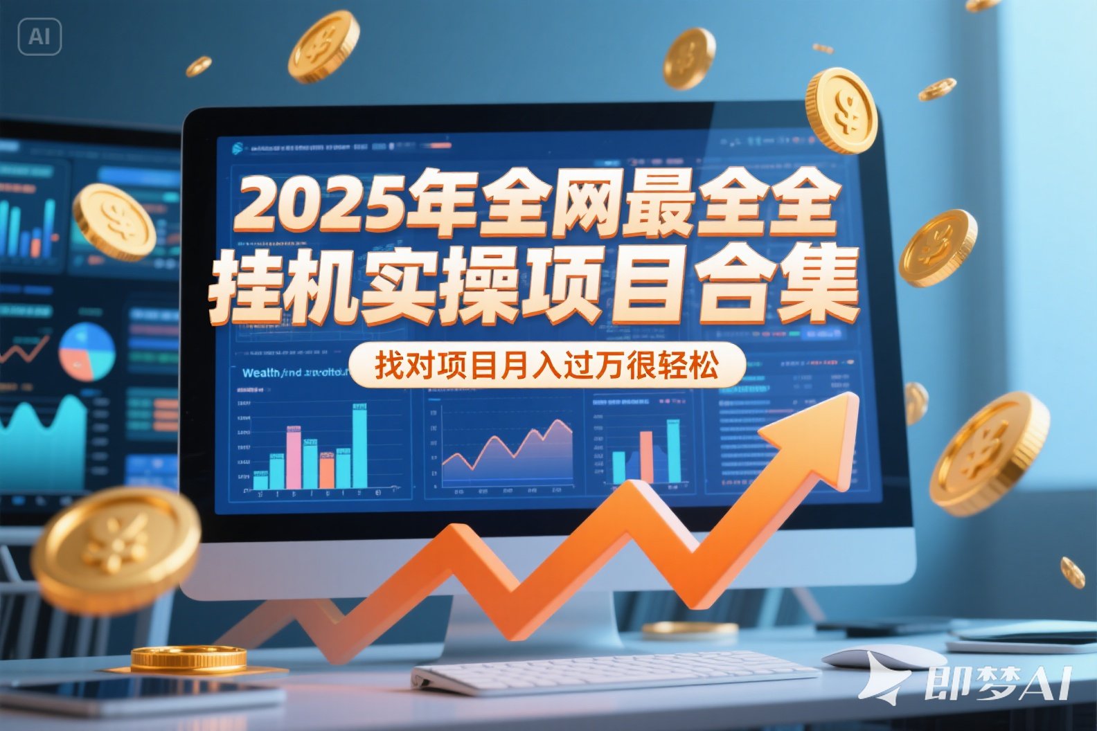 （15303期）2025年挂机实操项目实操演练，挂机类型，AI直播类型，轻资产创业类型…