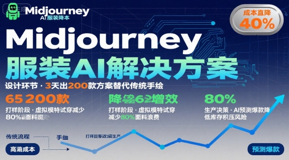 AI在服装领域的运用，使用midjourney做服装辅助企业降低成本