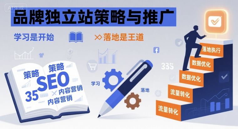 品牌独立站策略与推广，学习是开始，落地是王道