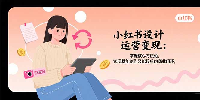 （15636期）小红书设计运营变现：掌握核心方法论，实现既能创作又能接单的商业闭环