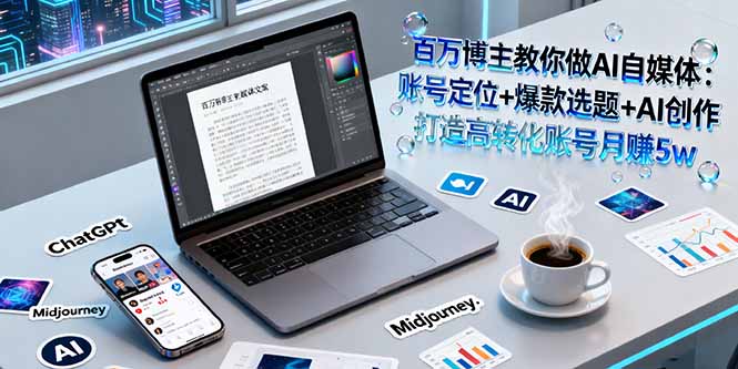 （16131期）百万博主教你做AI自媒体：账号定位+爆款选题+AI创作 打造高转化账号月赚5w
