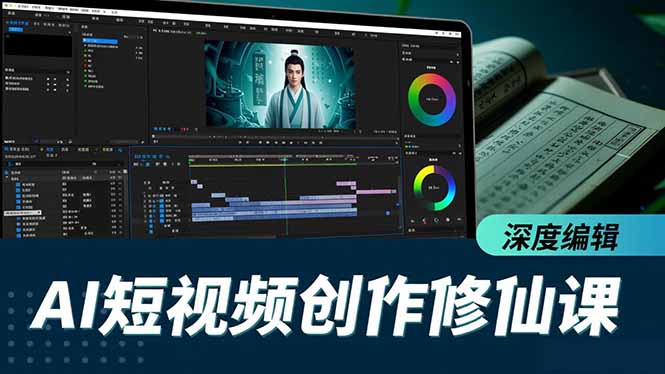 （16808期）AI短视频创作修仙课，从炼气到金仙、爆款复刻、深度编辑，掌握全栈AI能力