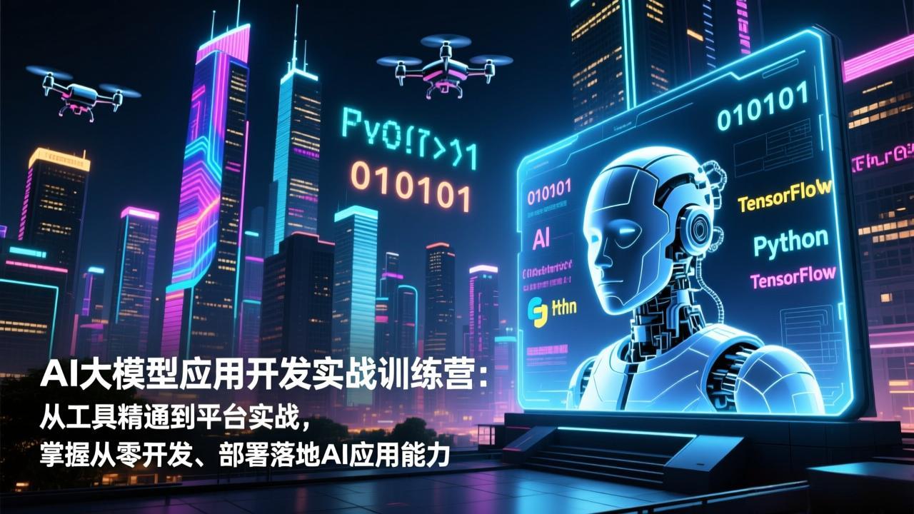 （17058期）AI大模型应用开发实战训练营：从工具精通到平台实战，掌握从零开发、部署落地AI应用能力