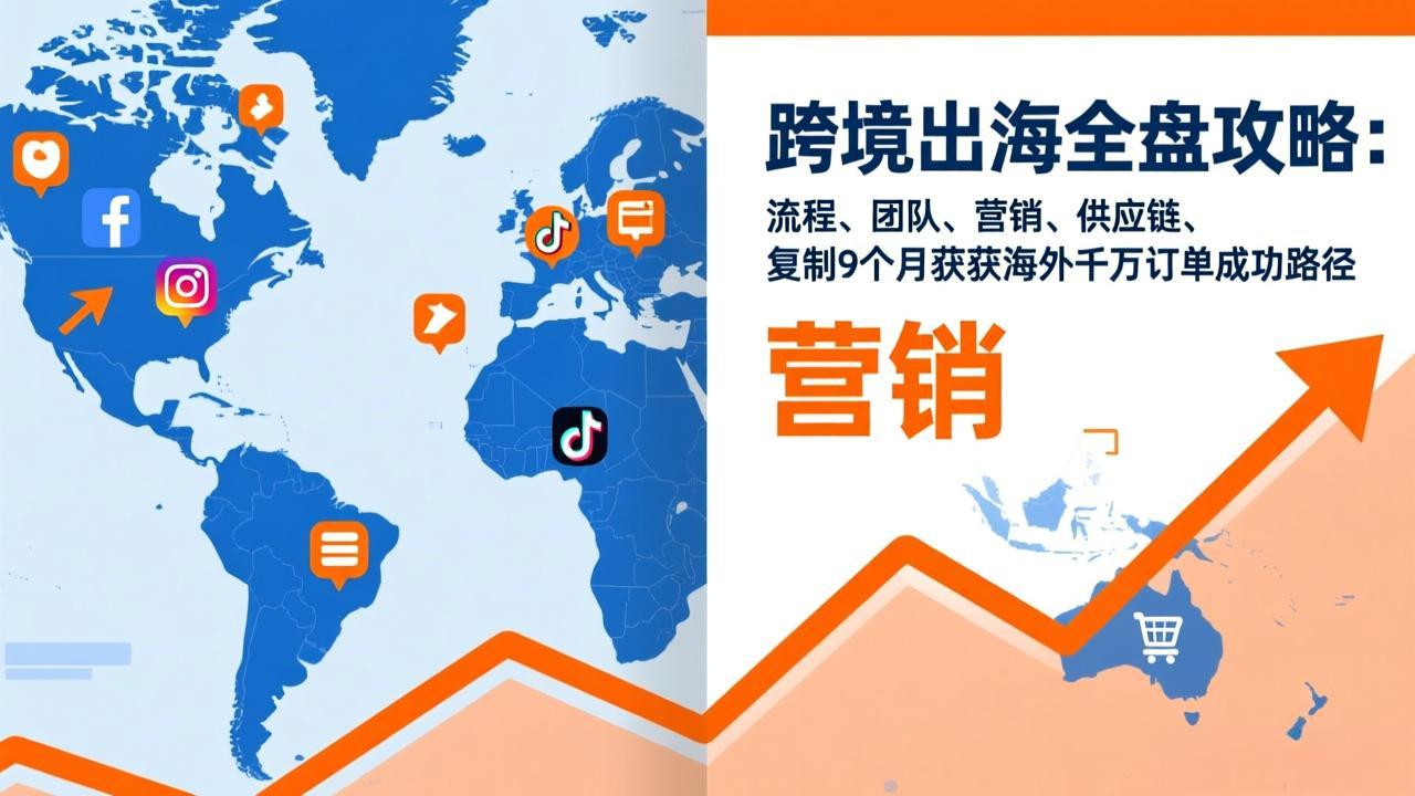 （17099期）跨境出海全盘攻略：流程，团队，营销，供应链，复制9个月斩获海外千万订单成功路径