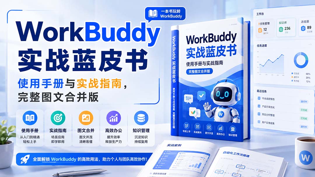 （20106期）WorkBuddy实战蓝皮书，使用手册与实战指南，完整图文合并版