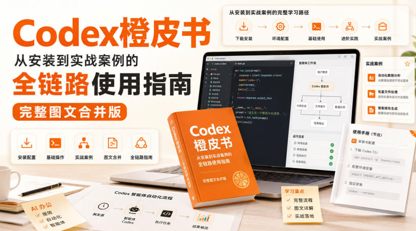 Codex橙皮书,从安装到实战案例的全链路使用指南,完整图文合并版