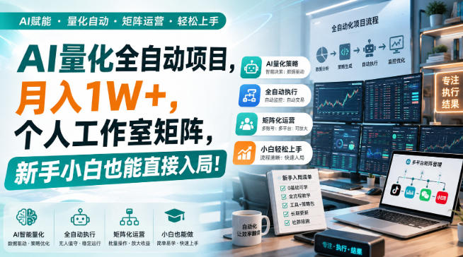 AI黄金量化玩法,新手低成本入局的最佳跳板,月收益轻松万元!