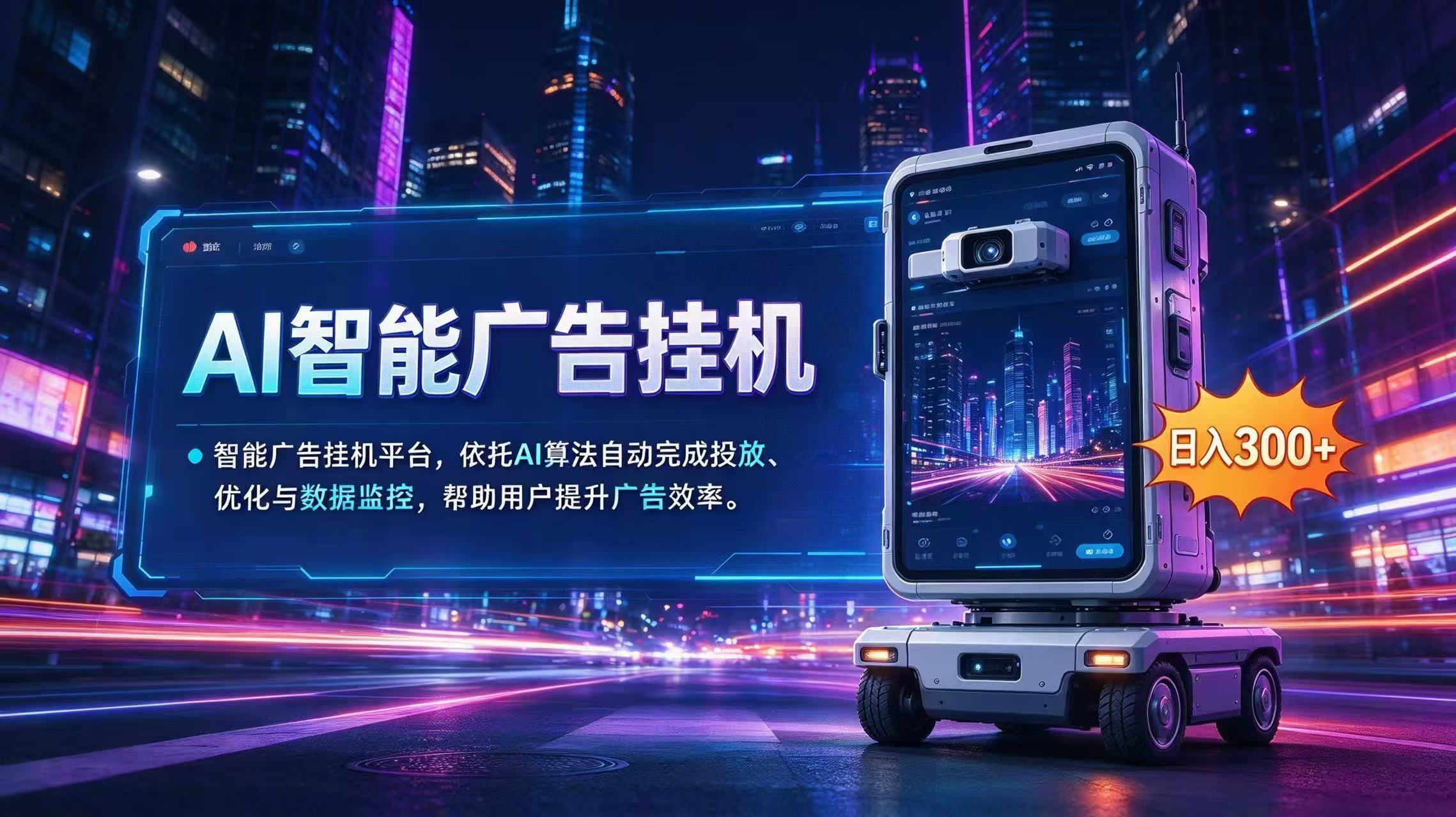 （20936期）AI 智能广告挂机｜AI 自动运行，轻松托管广告任务